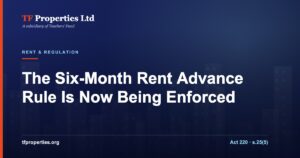 TF Properties article graphic: Ghana’s six-month rent advance rule under the Rent Act 1963